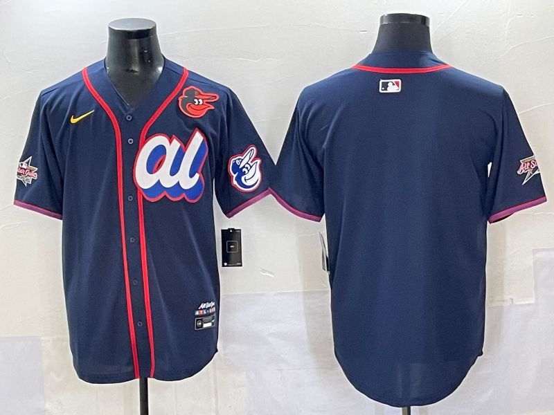 Men 2025 Baltimore Orioles Blank Drak Blue All star Nike MLB Jersey style 03->baltimore orioles->MLB Jersey